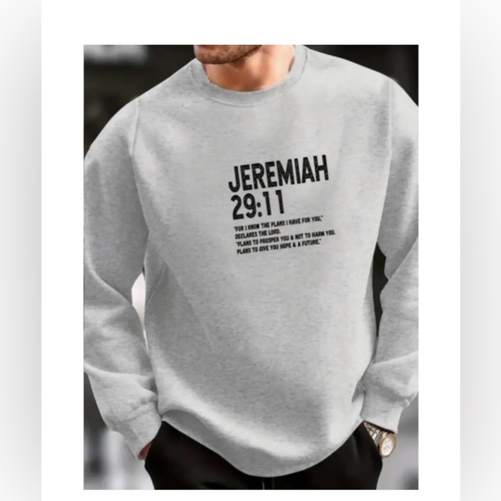 Jeremiah 29:11 Long Sleeve Pullover Sweatshirt